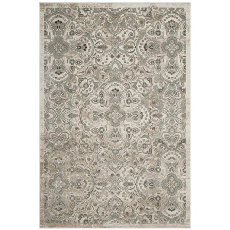 Safavieh Persian Garden Small Rectangle Area Rug, Cream and Silver - 4 x 5 ft. - 7 in. PEG614W-4
